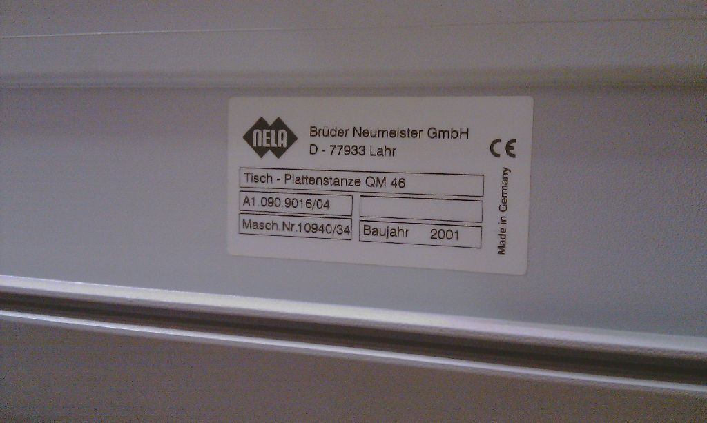 used machine PUNCH-HEIDELBERG AUTOPLATE-2001