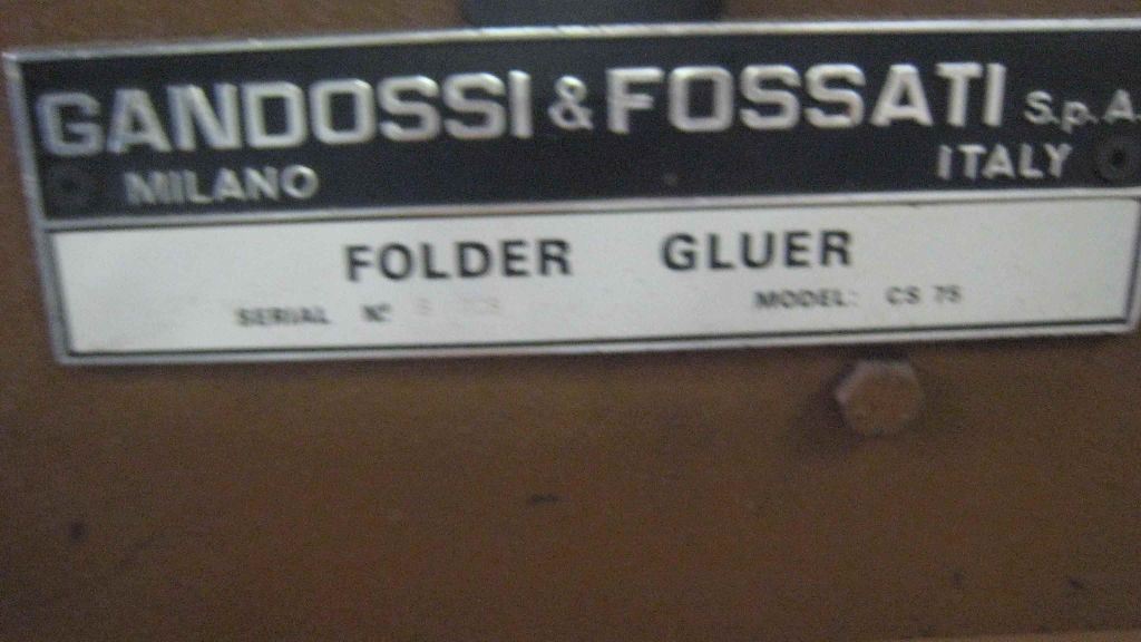 used machine GANDOSSI-CS 920-1980