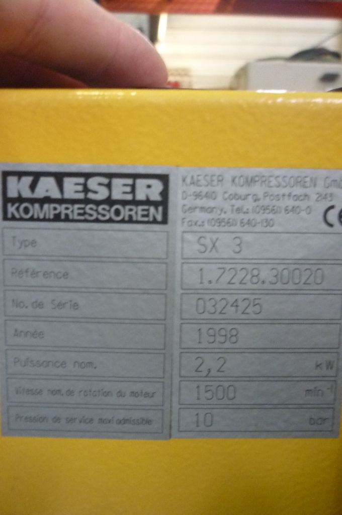 used machine COMPRESSOR-KAESER-1998