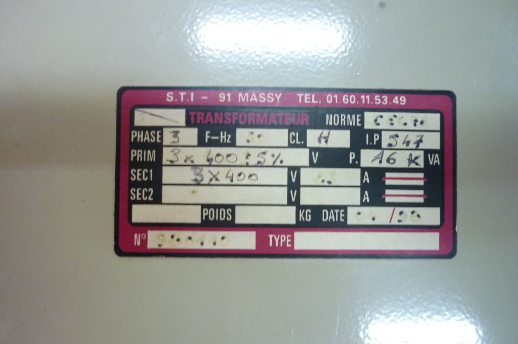 used machine TRANSFORMER-400V / 400V-1998