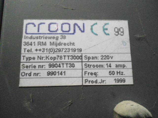used machine CROON-CROON-1999
