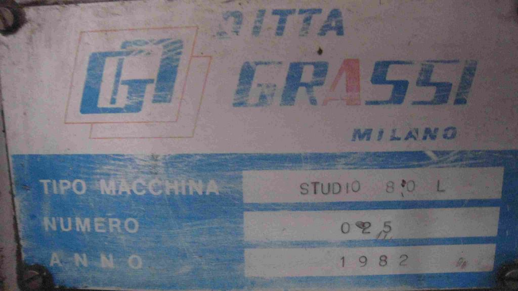 used machine GRASSI-STUDIO 80-1982