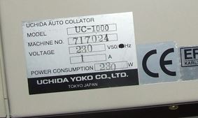 used machine UCHIDA-AR 8-1992