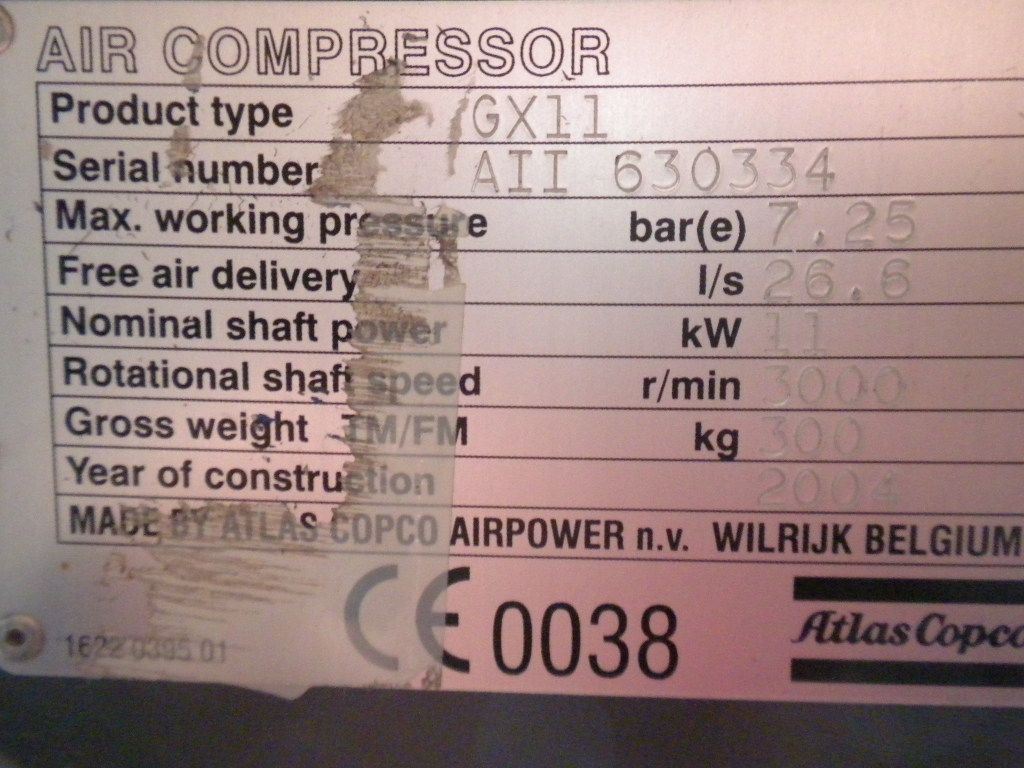 used machine COMPRESSOR-ATLAS COPCO-2004